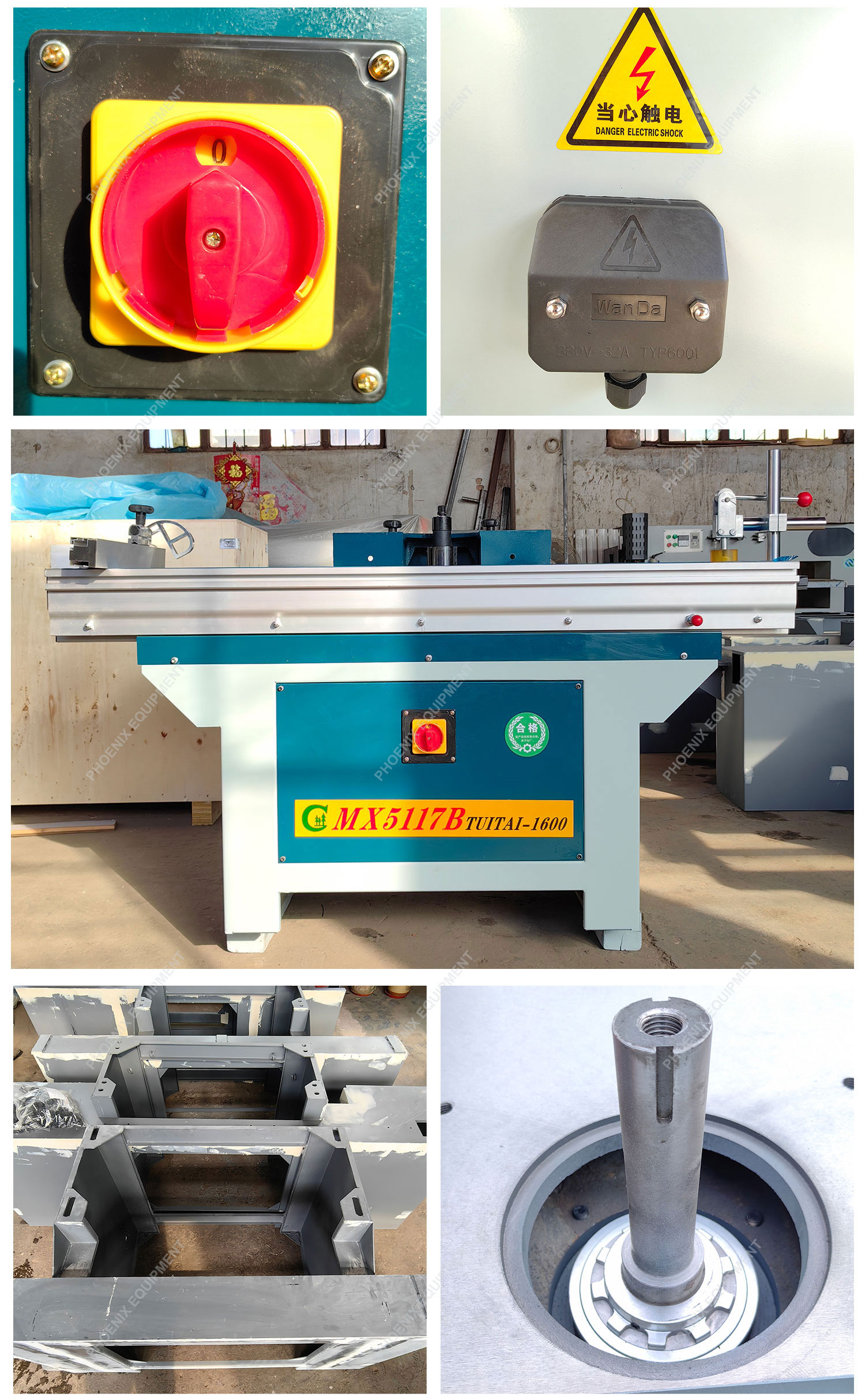 Solid Wood Vertical Woodworking MX5117B Spindle Moulder Machine with Sliding Table