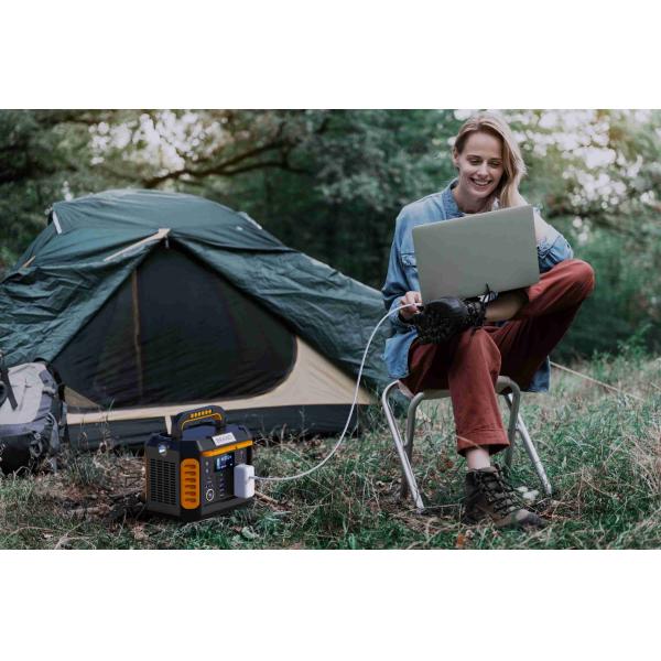 300w Outdoor Portable Power Station Ac Dc Solar Input 12v 10a 120w Output Abs300