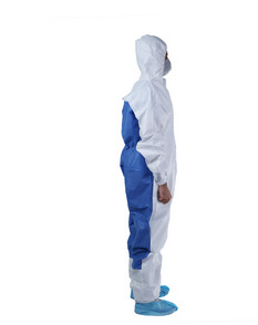 China PP Disposable Isolation Gowns Waterproof Antistatic With Collar , Zipper Front wholesale