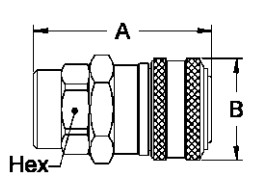20 Bar Female Shut Off Pneumatic Quick Coupling