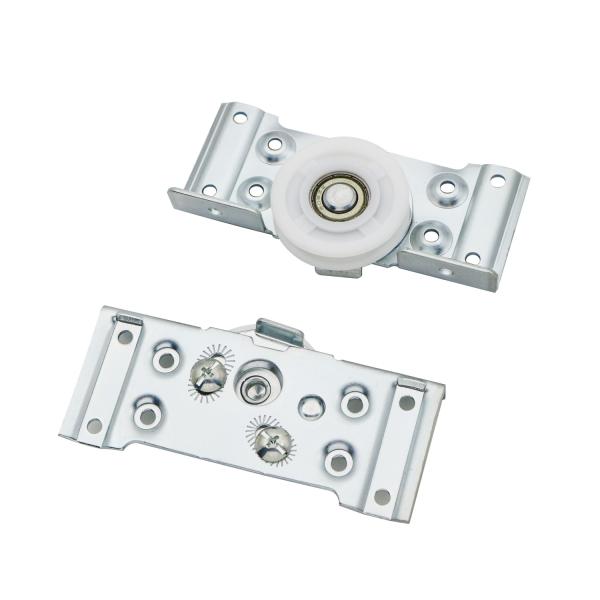 Iron and Nylon Folding Door Roller Wheel Fittings for Sliding Wardrobe Doors 8.5cm*11cm