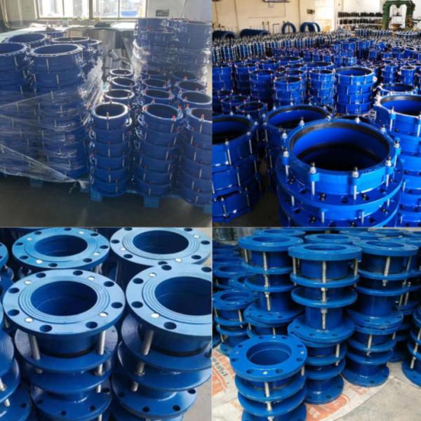 Wide Range Cast Iron Universal Fittings HDPE And PVC Pipe Flange Adapters Stainless Steel Connectors
