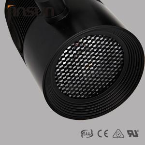 China 35W 2600LM 24D Beam Angle Black Color With Optical Lenses Of COB LED Track Light wholesale