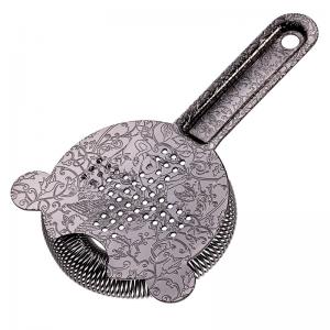 China Stainless Steel Bar Strainer Bar Tool Drink Strainer with 100 Wire Spring for Professional Bartenders and Mixologists on sale