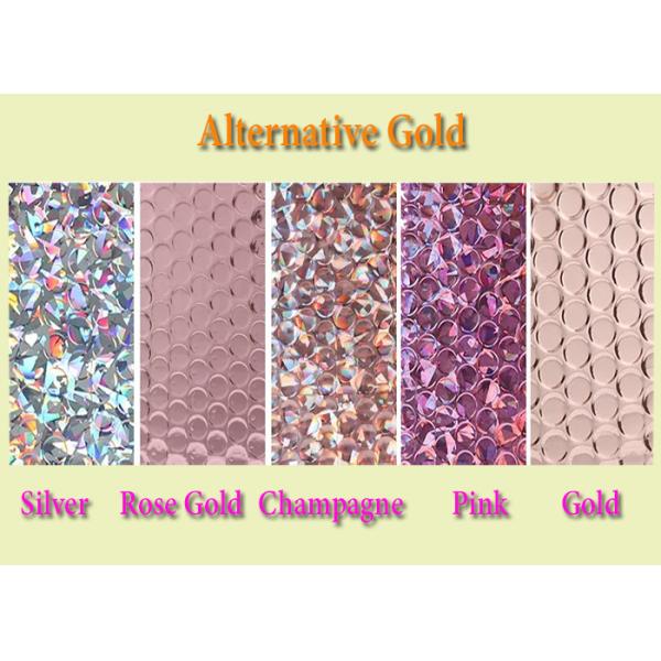 Custom Printed Colorful Air Padded Bubble Mailers Shipping Package Rose Gold Poly