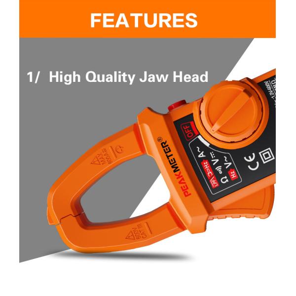 Smart AC Digital Clamp Meter Multi - Meter With Continuity Measurement