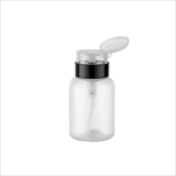 Quality 210ml Makeup Remover Pump Bottle Cylinder Round Cleansing Water Bottle for sale