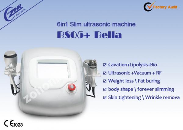 Quality 6 in 1 Ultrasonic cavitation+Bipolar RF+Tripolar RF+Photon skin rejuvenation slimming machine for sale