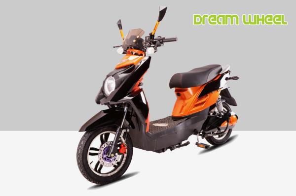 Pedal Assisted Electric Motorcycle Scooter For Adults 16" X 3.0 Tire Two Wheels