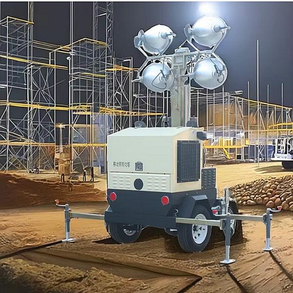 Portable Lighting Towers Rated Speed 1500/1800 rpm Diesel Light Tower Industrial Light Tower
