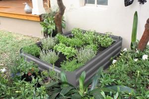 China 80x80x30cm Anti-Rusting Raised Metal Square Raised Garden Bed Kit wholesale