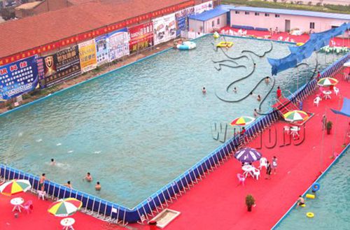 PVC Large square Metal Frame Pool / above ground pools