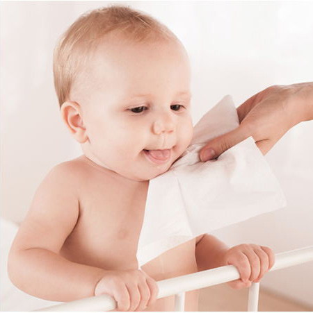 Skin Care Wet Wipes For Baby , Biodegradable Unscented Ultra Thick Soft Moist 20 Sheets