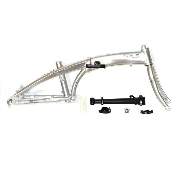 Full Shockingproof Frame Folding Bike 20" 9 Speed Crius Velocity-D Brake for Adults