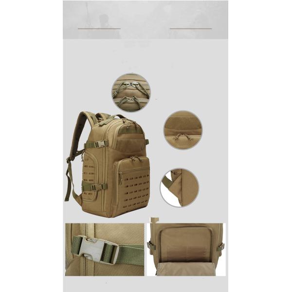 Polyester Lining Dragon Egg Tactical Backpack 35L PVC PU Coating