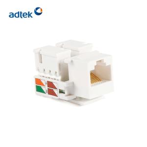 China Cat6 Toolless Keystone Jack , rj45 keystone Ethernet jack wholesale