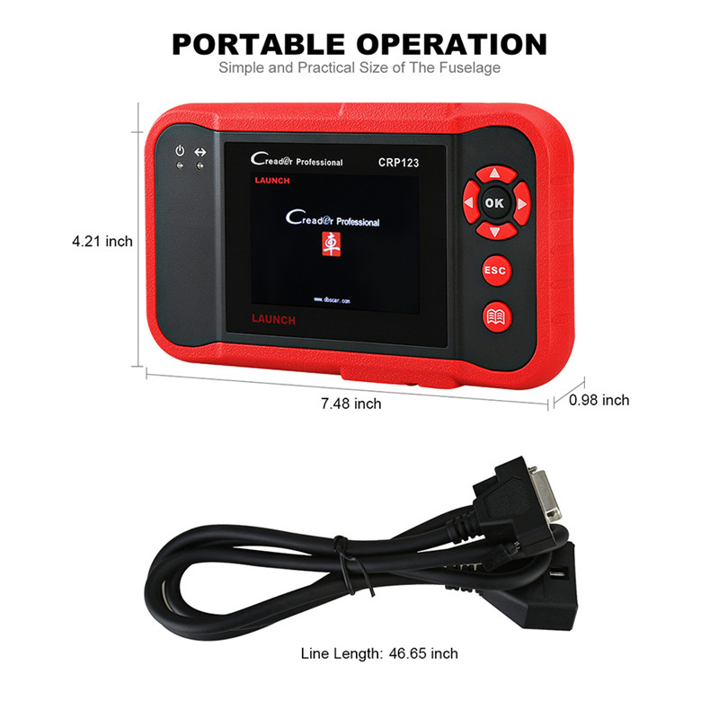 LAUNCH official store X431 obd2 scanner monitor data clear DTC crp 123 engine auto diagnostic scanner scaner for AT,AB