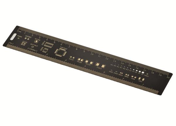Quality PCB 20CM Ruler Soldering Measuring Tool For Electronic Component Surface Mount Black Color for sale