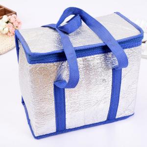 China wholesale portable large  aluminium foil  cooler bag reusable  lunch insulated   carry case  food delivery box  for food beer wholesale