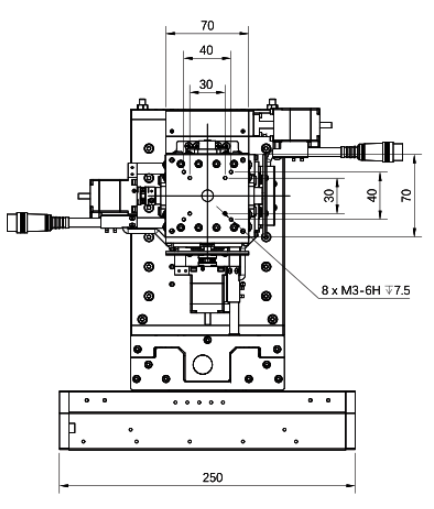Uniform Track XYR Stage Variable Speed XYR Alignment Platform With IO Absolute 6μM