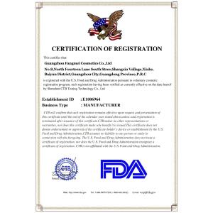 Guangzhou Greenmakes Cosmetics Co., Ltd. Certifications
