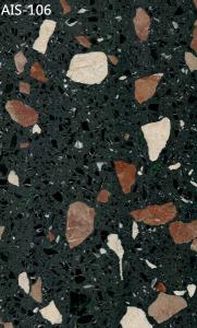 China Zero Resin Terrazzo Floor Tiles Inorganic Stone Enviroment Friendly Customized Color wholesale