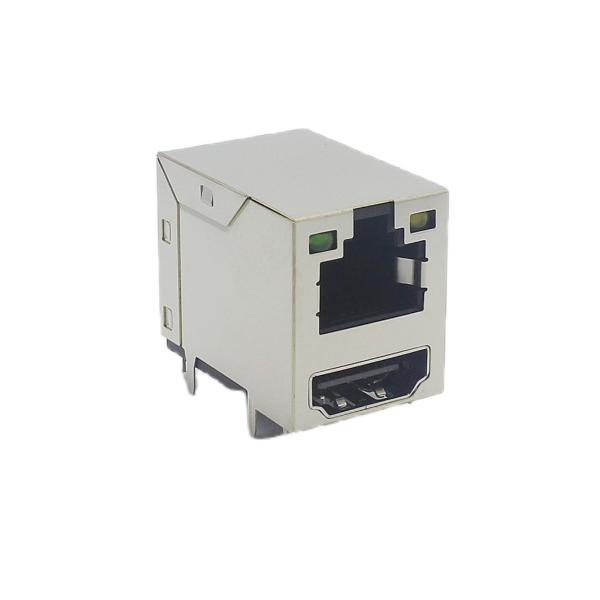 Quality Integrated Shielded RJ45 Connector Modular Jack Ethernet HDMI Combo for sale