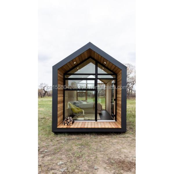 50/75/100mm Wave Sandwich Panel Wall Luxury Metal Wooden Garden Small House for Modern Prefabricated Hotel