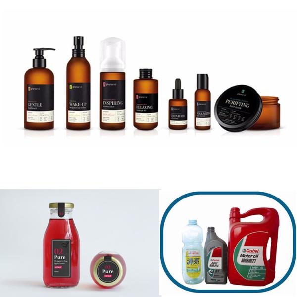 Automatic Pharmaceutical Labeling Machine Glass Square Bottle Label Applicator