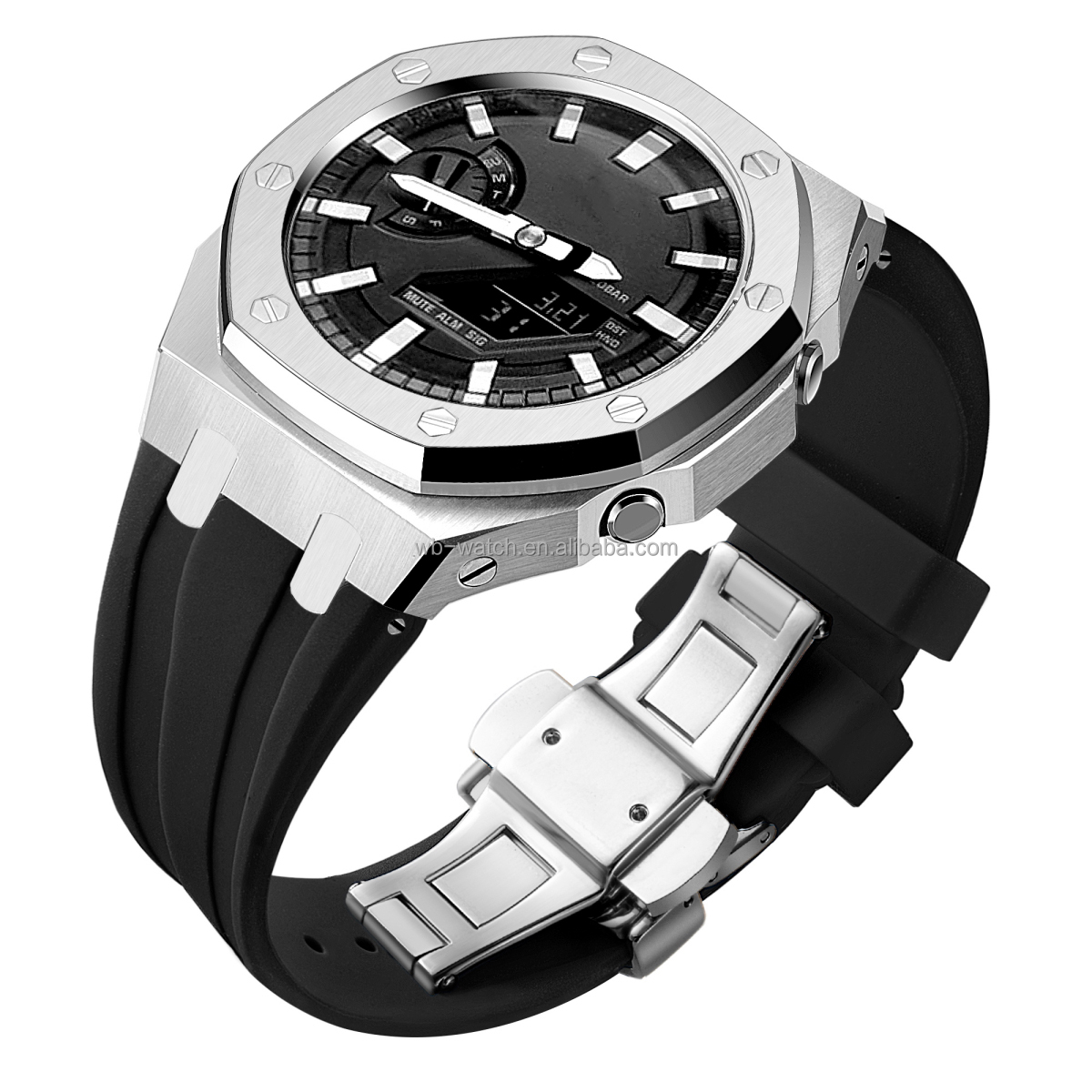 Casio GA2100 G Shock Case Oak Rubber Band Metal Modification Mod Kit For G-Shock GA2100