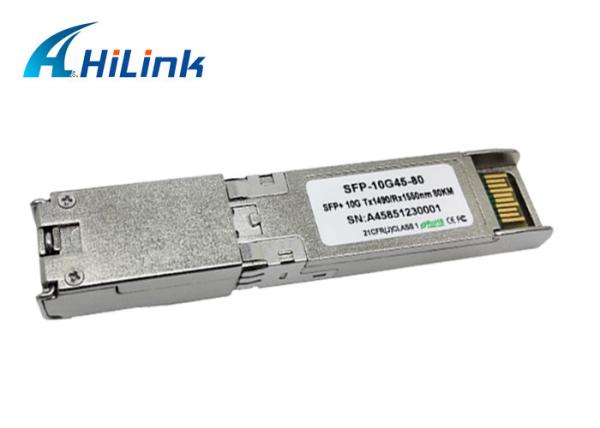 Quality Datacom Compatible Single Fiber Optical Module 80Km 10G WDM SFP 1490 / 1550nm LC for sale