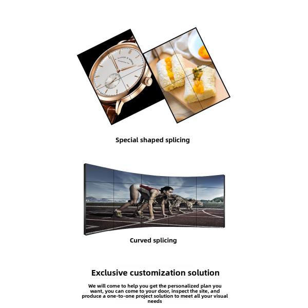 Narrow Bezel 2x2 3x3 1.7mm 55 Inch LCD Video Wall Panel Screen Price Thin Splicing Advertising Wide Lcd Screens Display