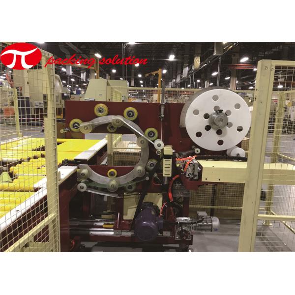 JINGLIN Horizontal Coil Wrapping Machine 1.5kw Automatic Material With Feeding / Cutting