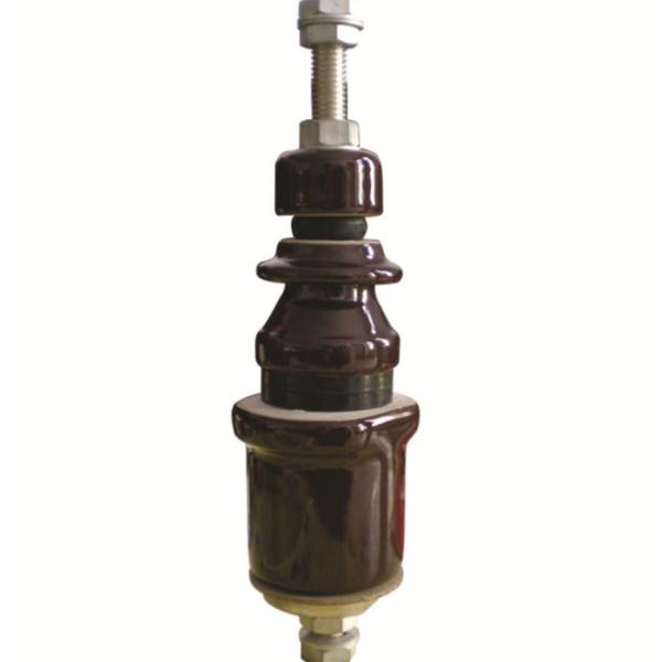 Glazed LV Porcelain Transformer Bushings 3KV DIN 42539 With Conductor