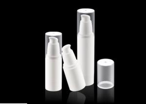 China 50ml Plastic Lotion Airless Cosmetic Bottles Personal Care With Pump Sprayer wholesale