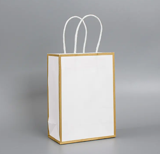 Custom Logo Reusable Paper Bags Boutique Paper Bags For Retail Stores With Handle