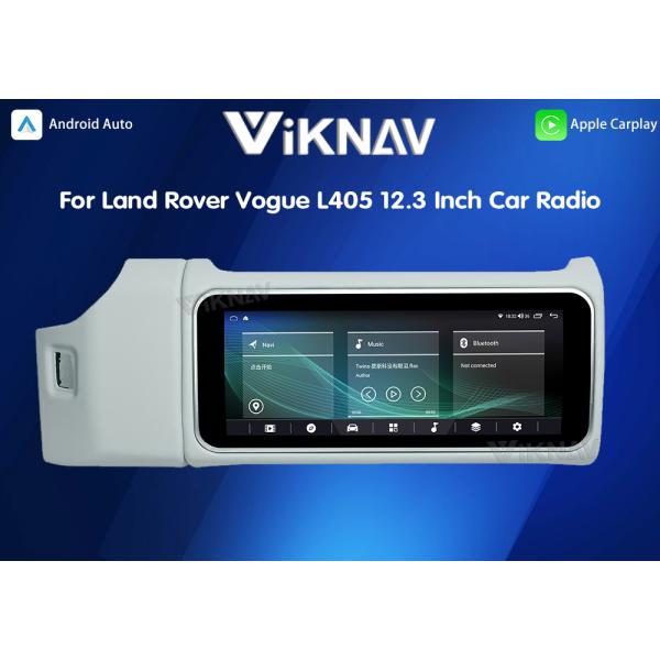 Viknav 12.3 Inch Touch Screen Car Radio For Land Rover Range Rover Vogue L405 2013-2017 Multimedia Player GPS Navigation Head Unit (Ivory)