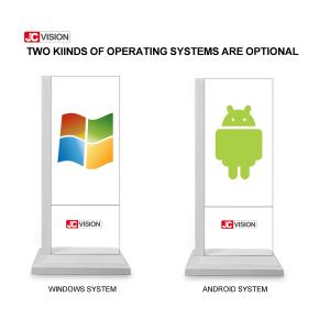 Floorstand 1920×1080 Transparent Digital Signage Display High Brightness