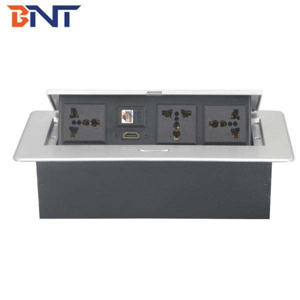 Quality multimedia conceal style desktop pop up power socket for sale