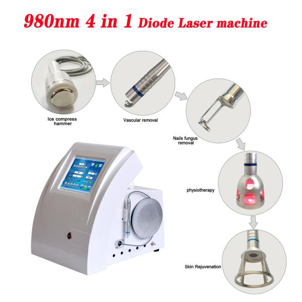 Beauty Salon 980nm Diode Laser Machine For Pain Relief / Vascular Treatment