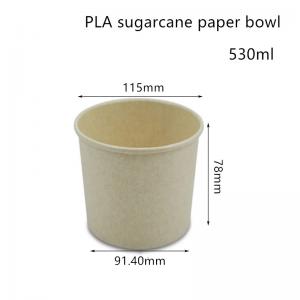 China Compostable PLA Sugarcane Paper Soup Bowl Takeaway Container wholesale