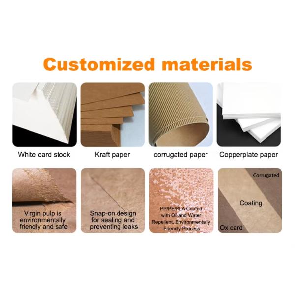 Food grade fast food burger Kraft paper box wholesale custom burger packaging box