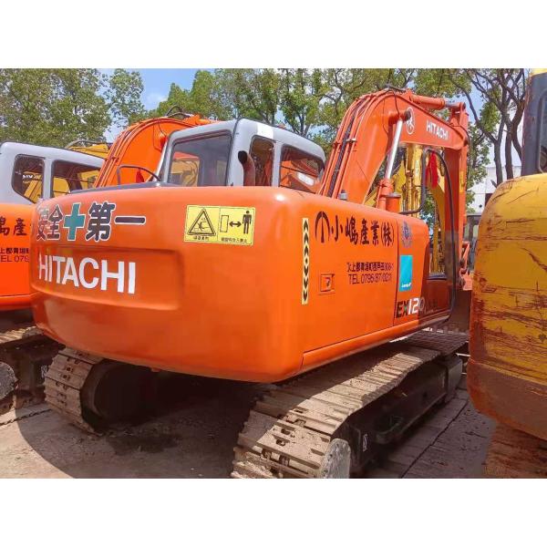 Pre Owned Hitachi EX120-5 Excavator 20T 1M Bucket 90 kW Power 4300 Working Hours Red Color 90% New Undercarriage