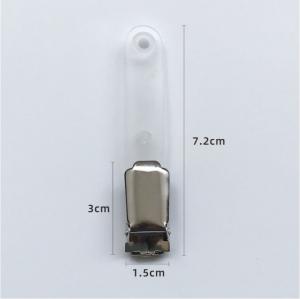 China PVC Office Supply Product Security Badge Holder Spring Fastener Clear Badge Clips wholesale