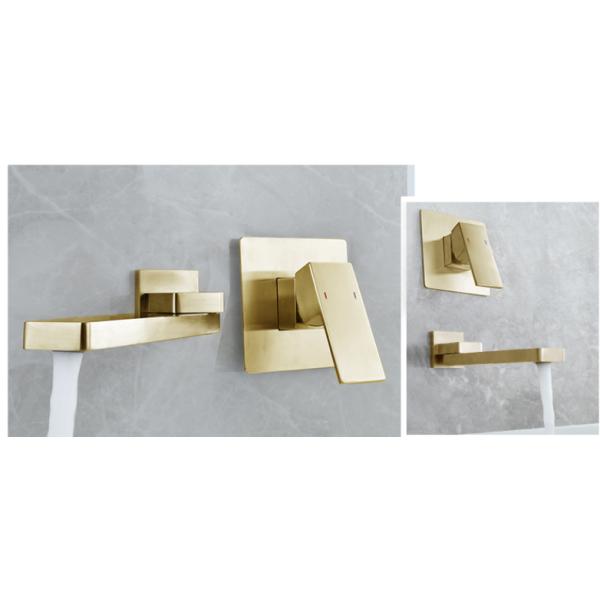 Wall Mounted European Swing Wash ODM Concealed Basin Mixer