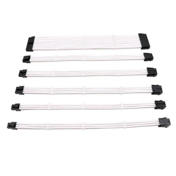 ATX Power Cable Power Supply Cable Psu Extension Braided Sleeved 30cm Kits computer power cord