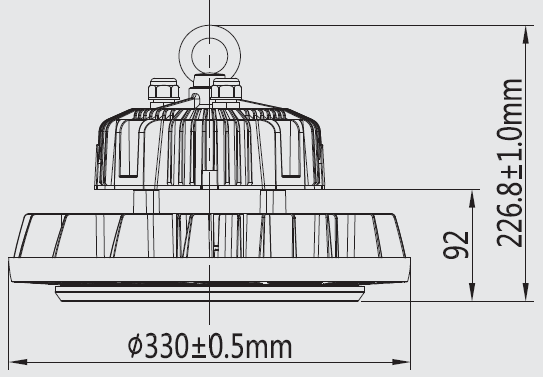 100W 150W 200W 300W LED High Bay Light Waterproof ETL DLC Premium Certification