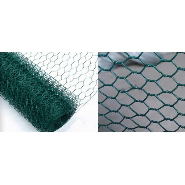 25M Plastic Coated Chicken Wire Netting 0.8mm hexagonal poultry netting