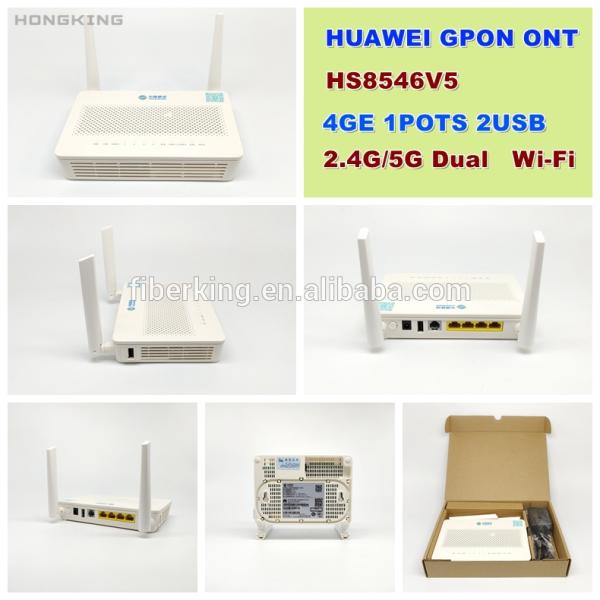 hs8546v5 FTTH huawei echolife AC 2.4g/5g 4GE 1TEL 2USB hs8546v5 GPON XPON ONU ONT
