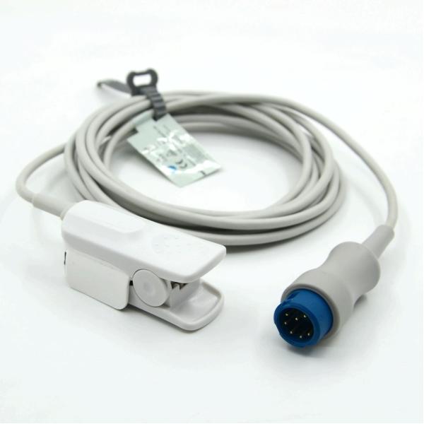 Manufacturer Monitor Accessories Reusable Adult Clip Compatible Mindray SpO2 Sensor for T5/T8,7pin,3m